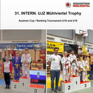 2 x 1 Platz bei der 31 int UJZ Trophy in Rohrbach AUT